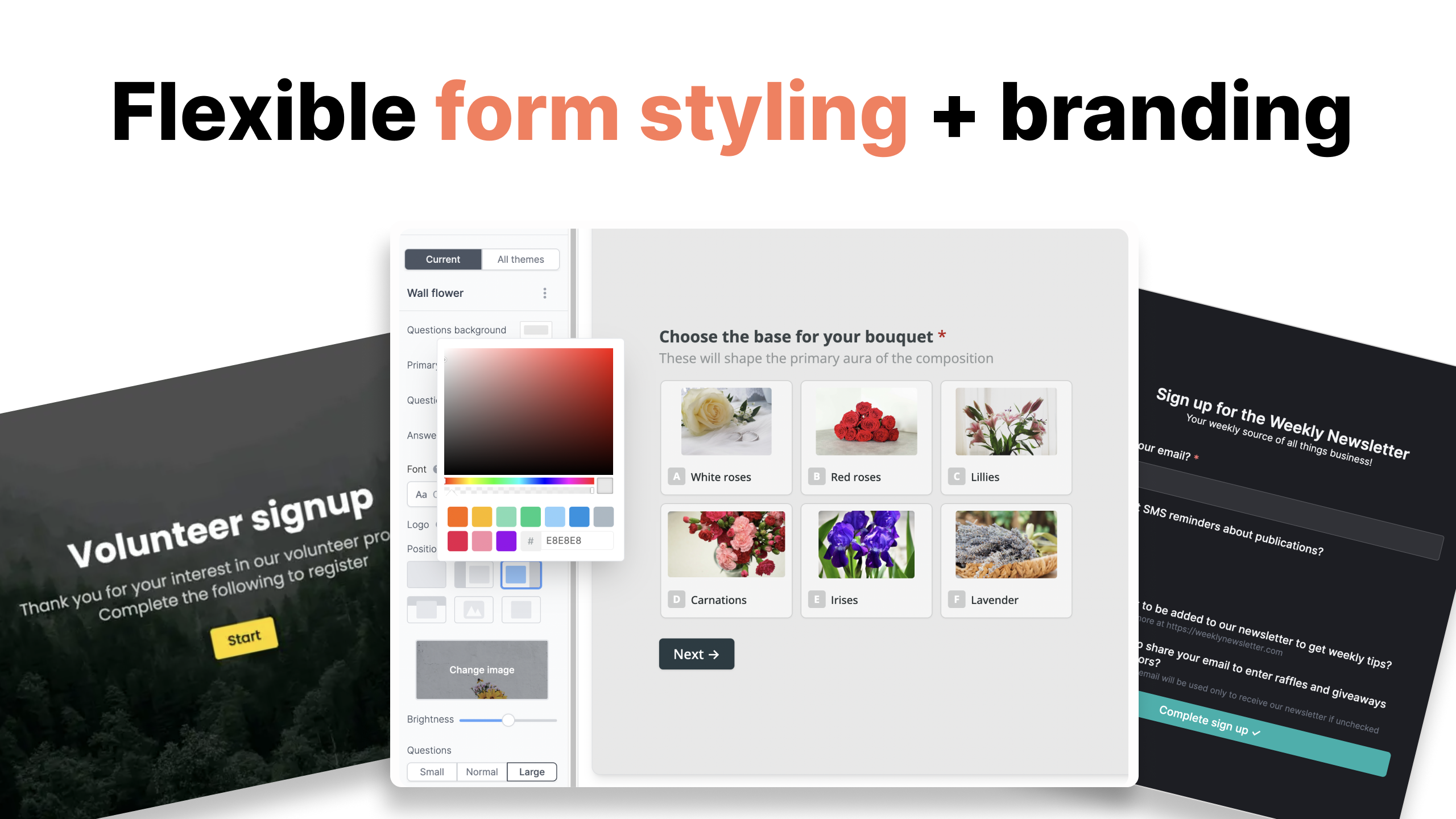 Modern and sleek form designs